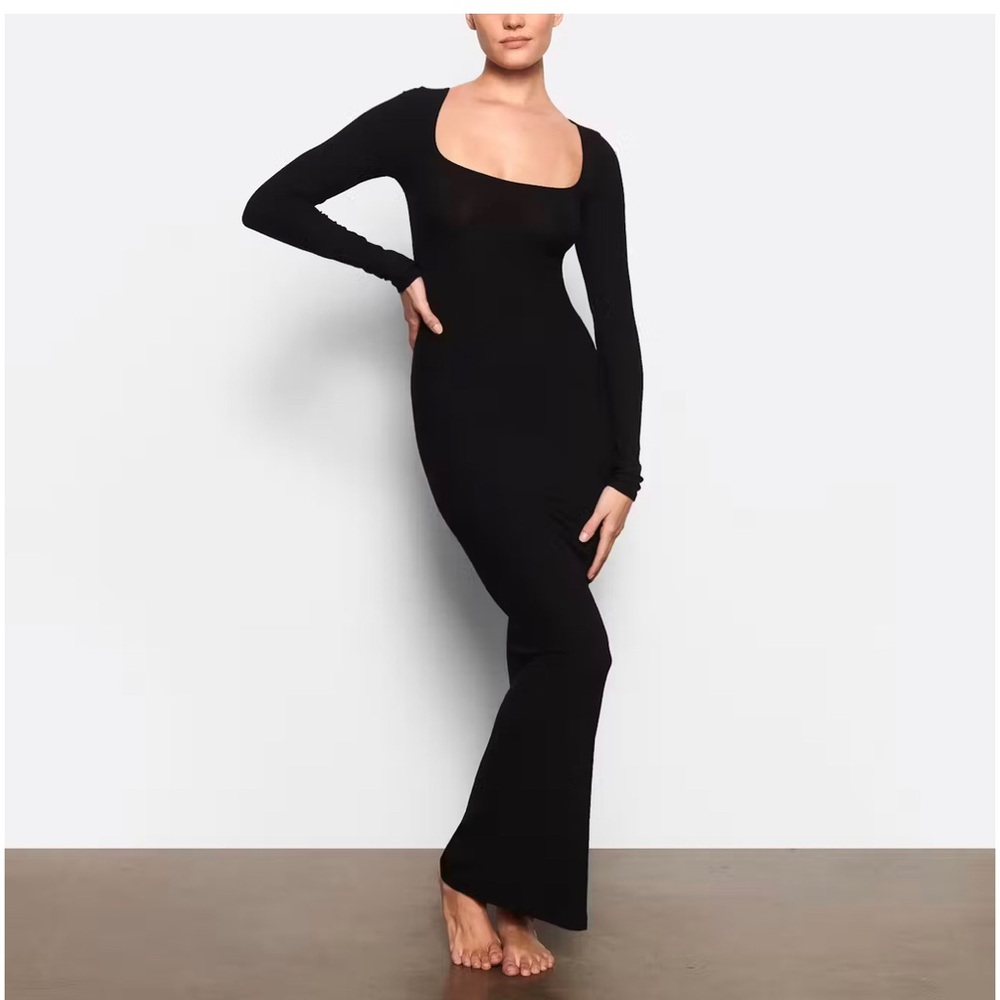 SKIMS Long Sleeve Maxi Dress